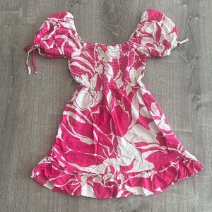 Lily Rose Pink and White Floral Dress
